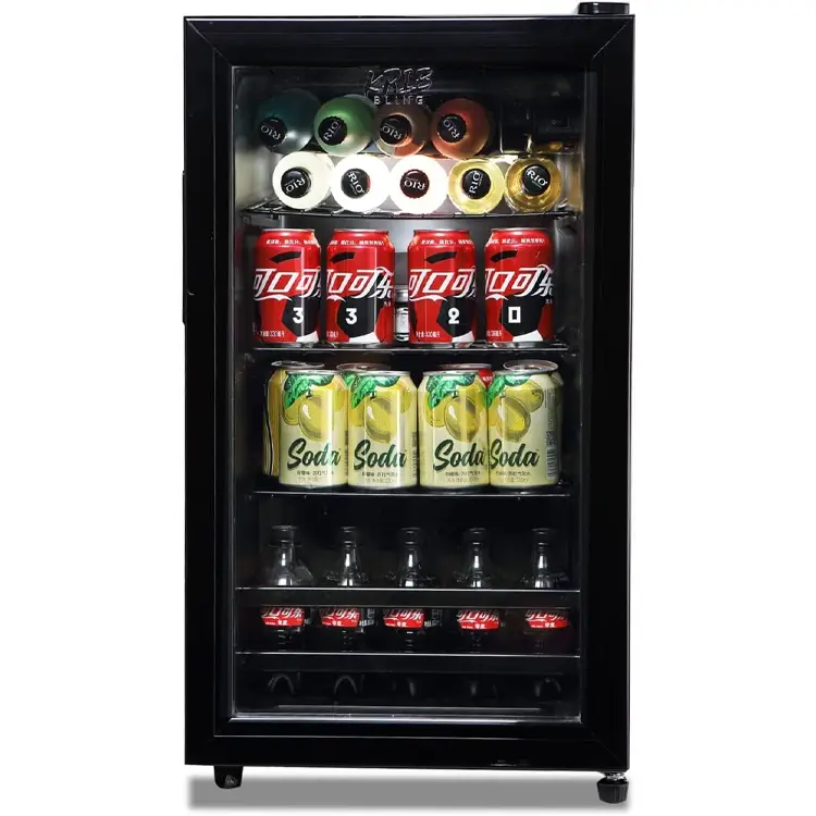 krib bling 120 can freestanding beverage cooler